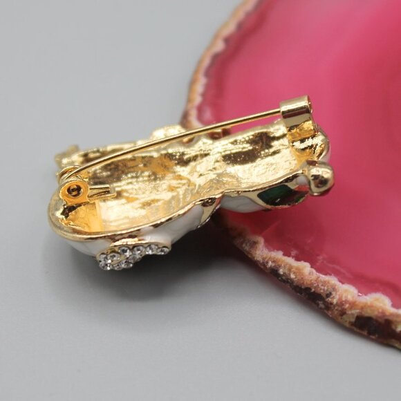 Snowman Holidays Christmas pin brooch jewelry fashion cute adorable red green - Picture 6 of 11